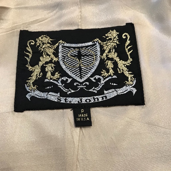 💖HOST PICK💖NWOT St. John Cotton Khaki Short Trench Coat - Picture 10 of 11